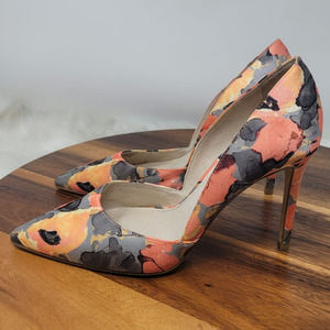 Louise Et Cie Lo-Hermosah Peach Gray Colors Heels 4" Women 6.5